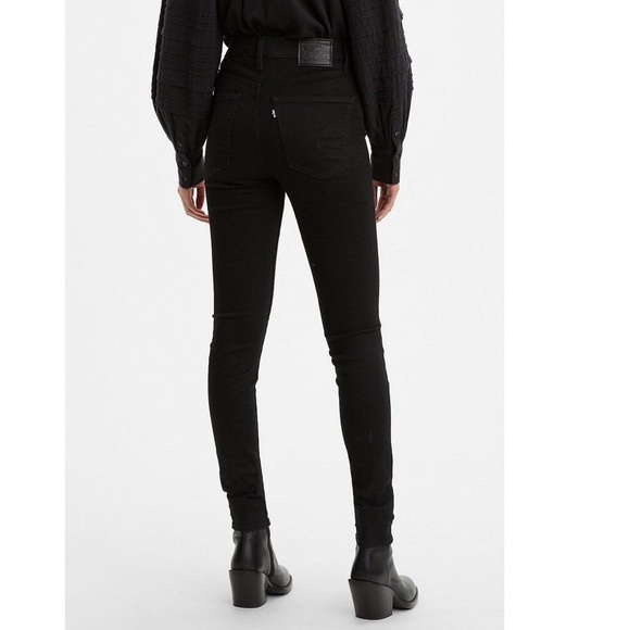 Levi’s Mile High Super Skinny Black Jeans Size 25 - Picture 1 of 8